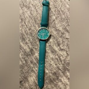 Teal Floral Women's Watch